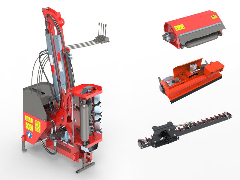 Hydraulic hedge cutter